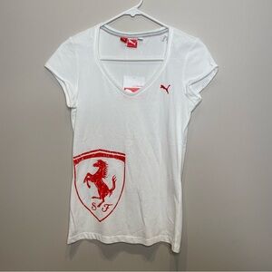 NWT Puma Ferrari Vintage T- Shirt Size M